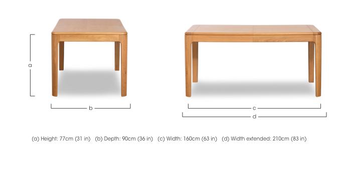 Maddison Extending Dining Table in  on Furniture Village