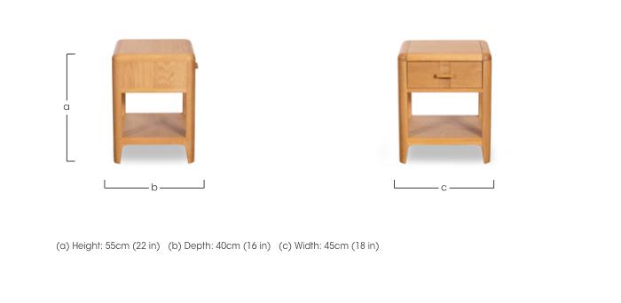 Maddison 1 Drawer Lamp Table in  on Furniture Village