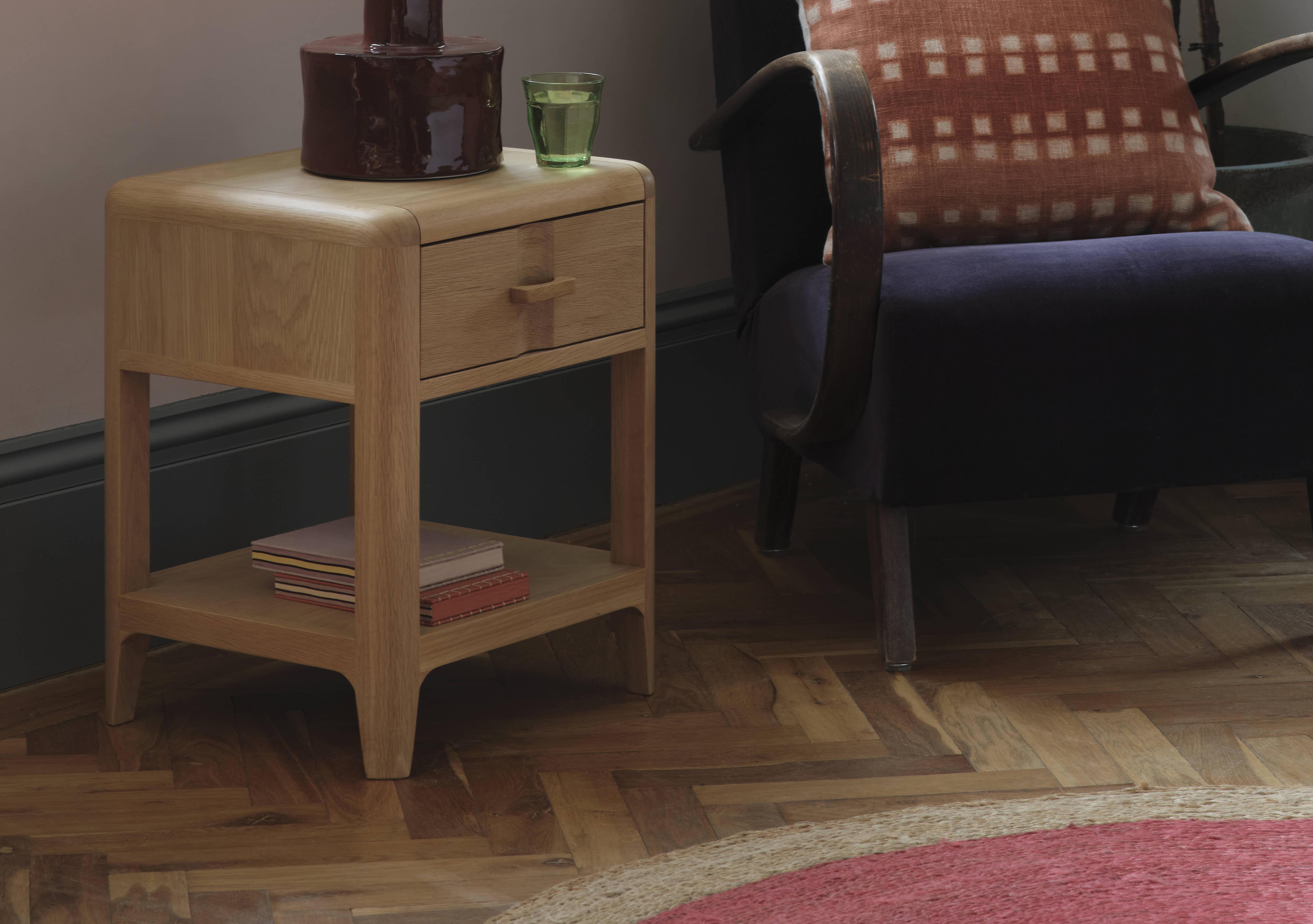 Maddison 1 Drawer Lamp Table in  on Furniture Village