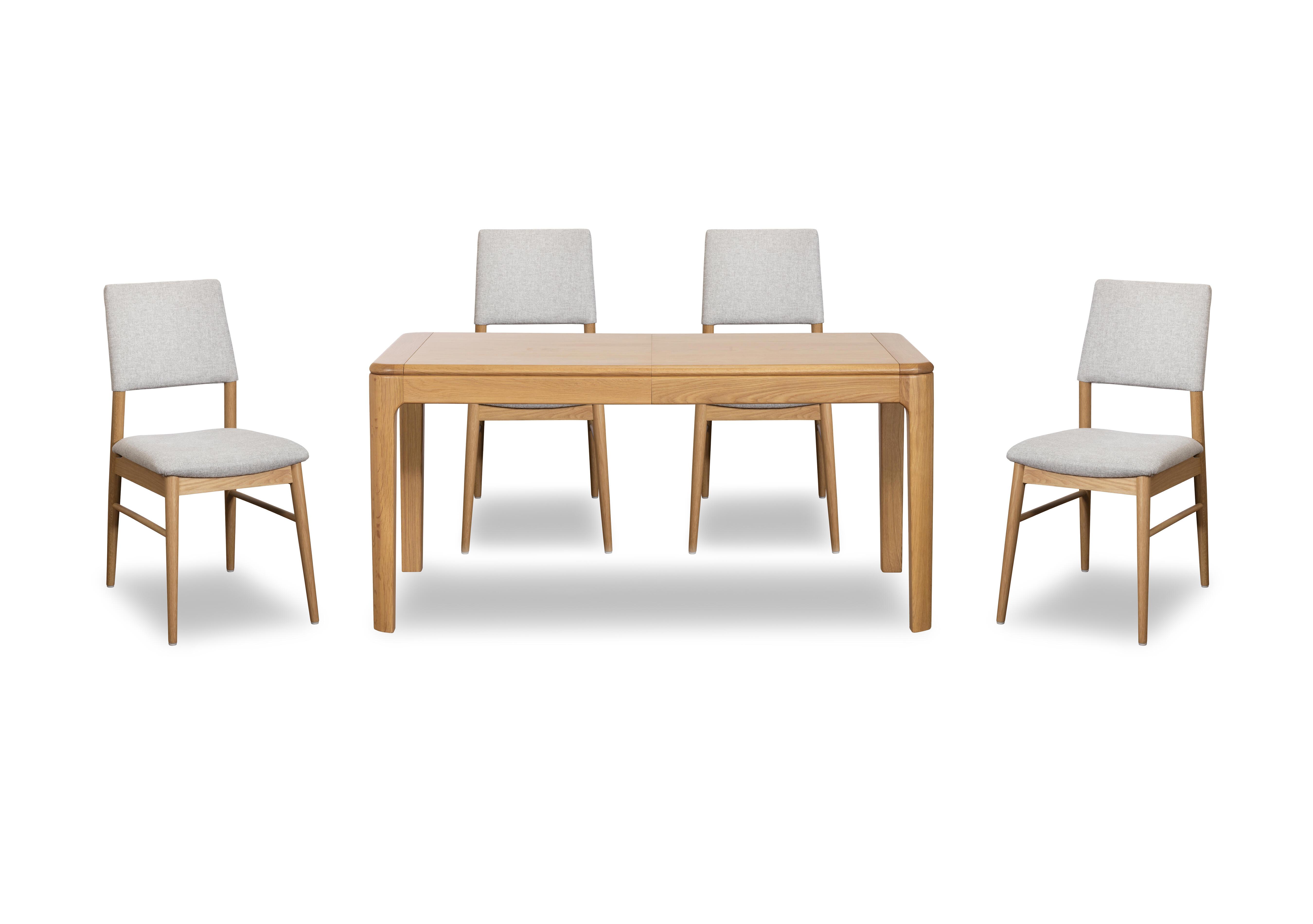 Maddison Extending Dining Table with 4 Open Back Dining Chairs in  on Furniture Village