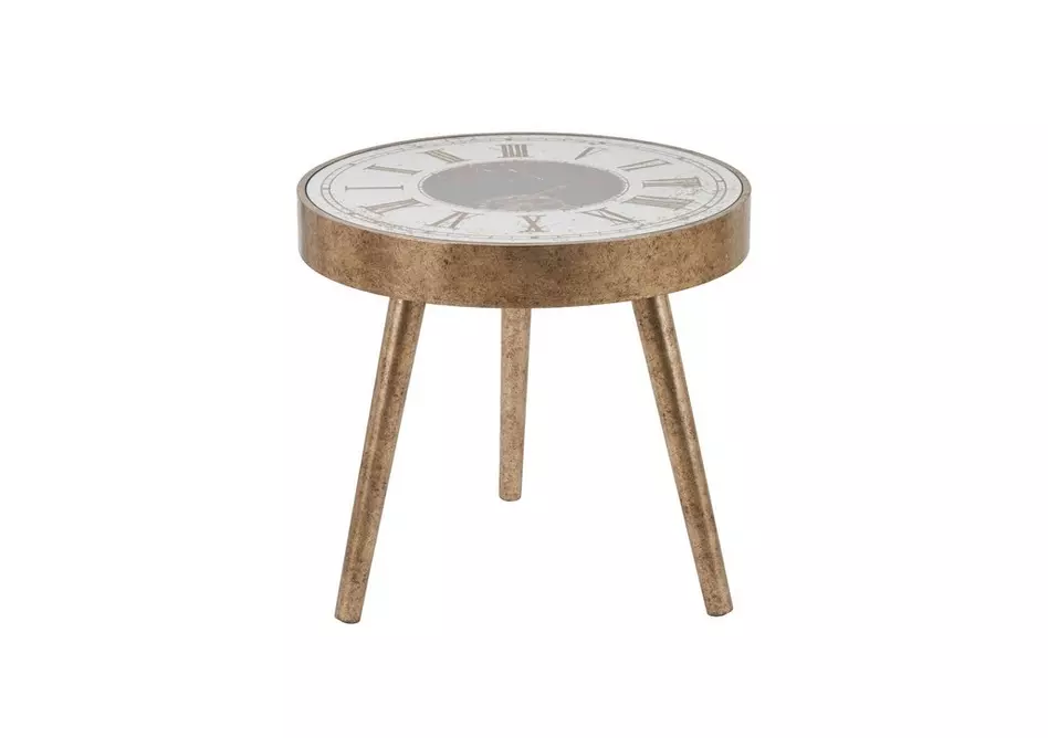 Malia Mirrored Clock Table