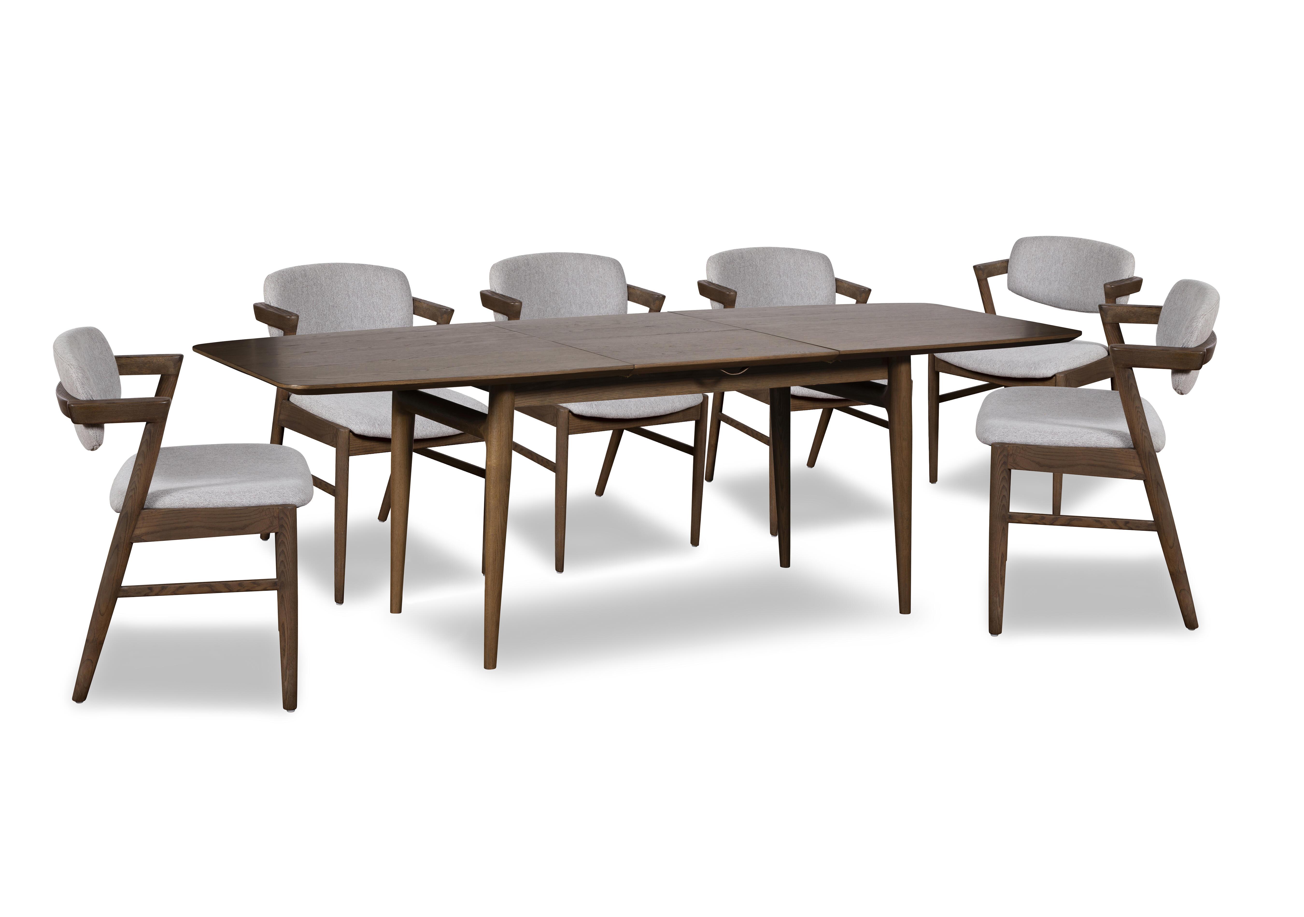 Marlow Extending Dining Table with 6 Dining Arm Chairs in  on Furniture Village