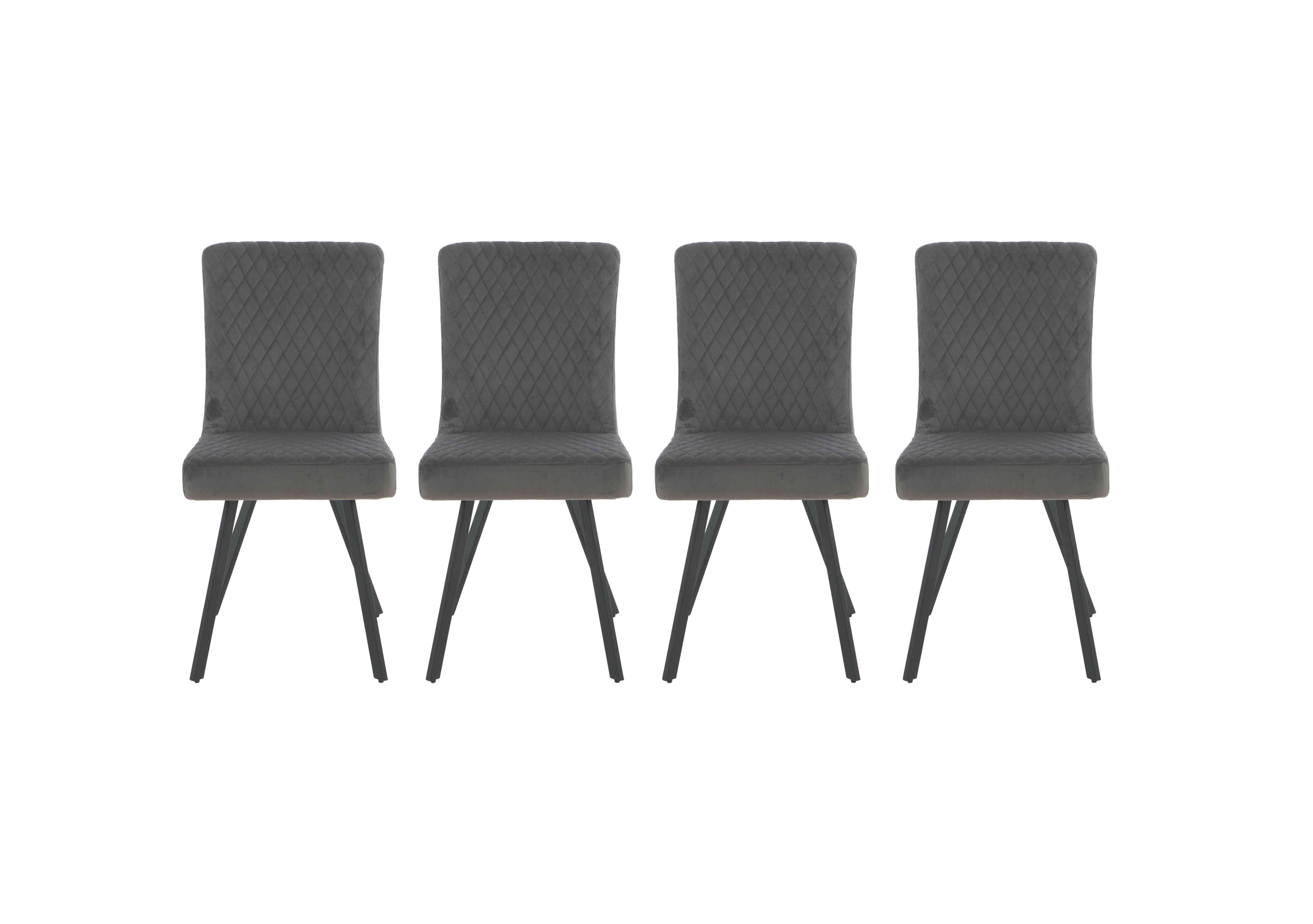 Mars Set of 4 Velvet Dining Chairs in  on Furniture Village