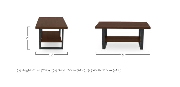 Mars Coffee Table with Shelf in  on Furniture Village