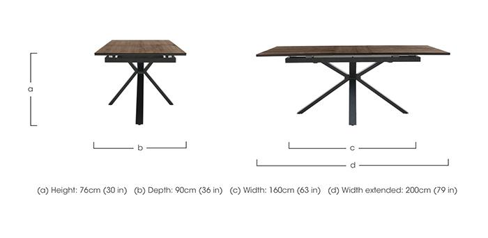 Mars Pop-Up Extending Dining Table in  on Furniture Village