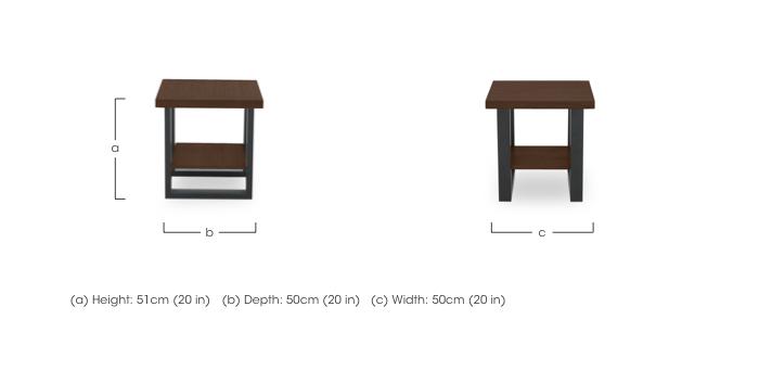 Mars Lamp Table with Shelf in  on Furniture Village