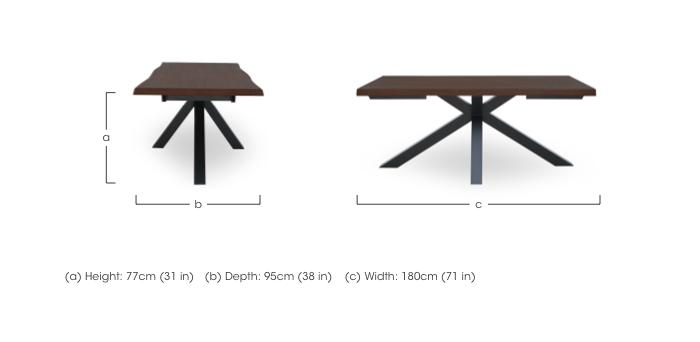 Mars Large Live Edge Dining Table in  on Furniture Village