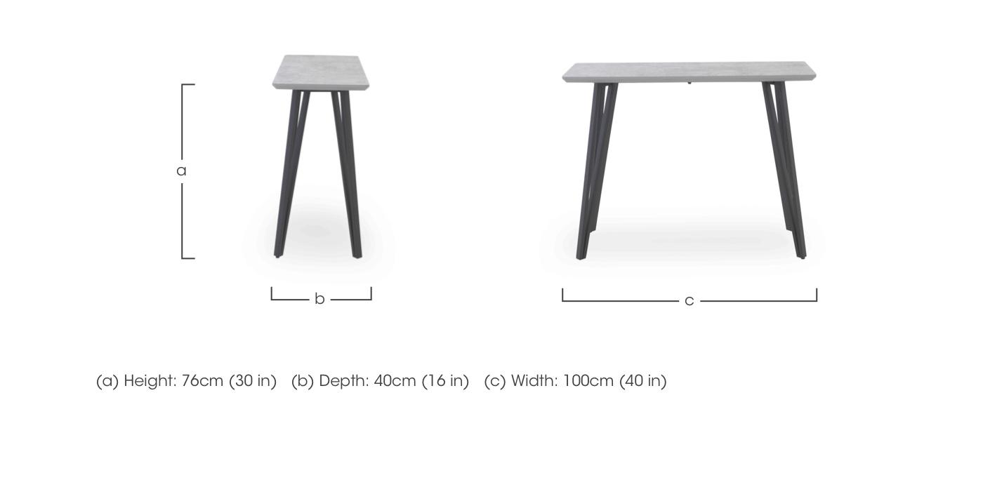 Matteo Console Table in  on Furniture Village