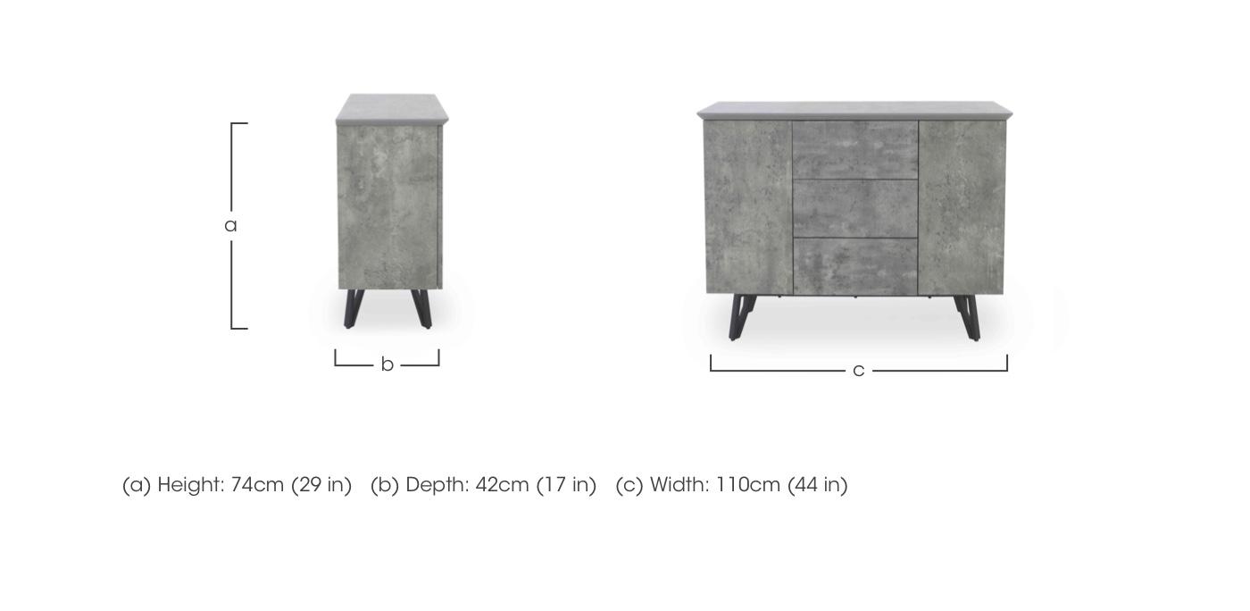 Matteo Small Sideboard in  on Furniture Village