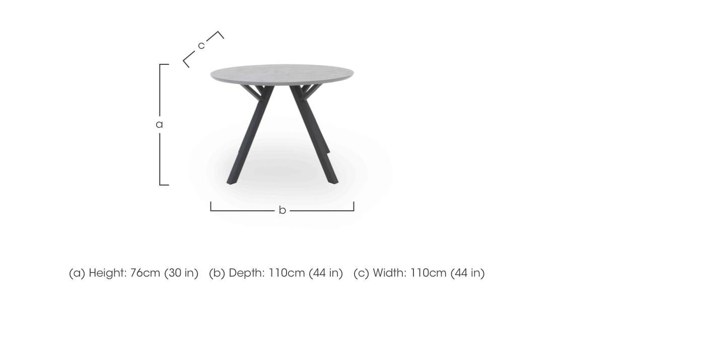 Matteo Round Dining Table in  on Furniture Village