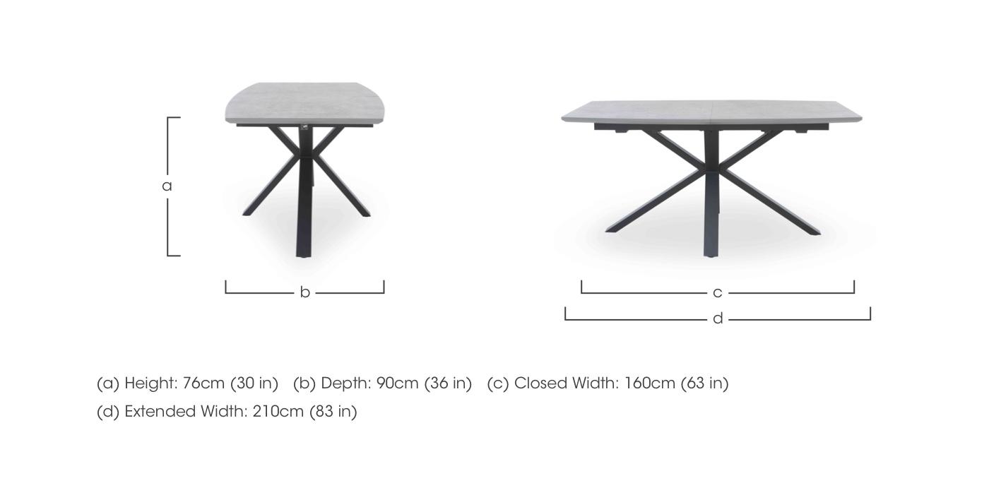 Matteo Extending Dining Table in  on Furniture Village