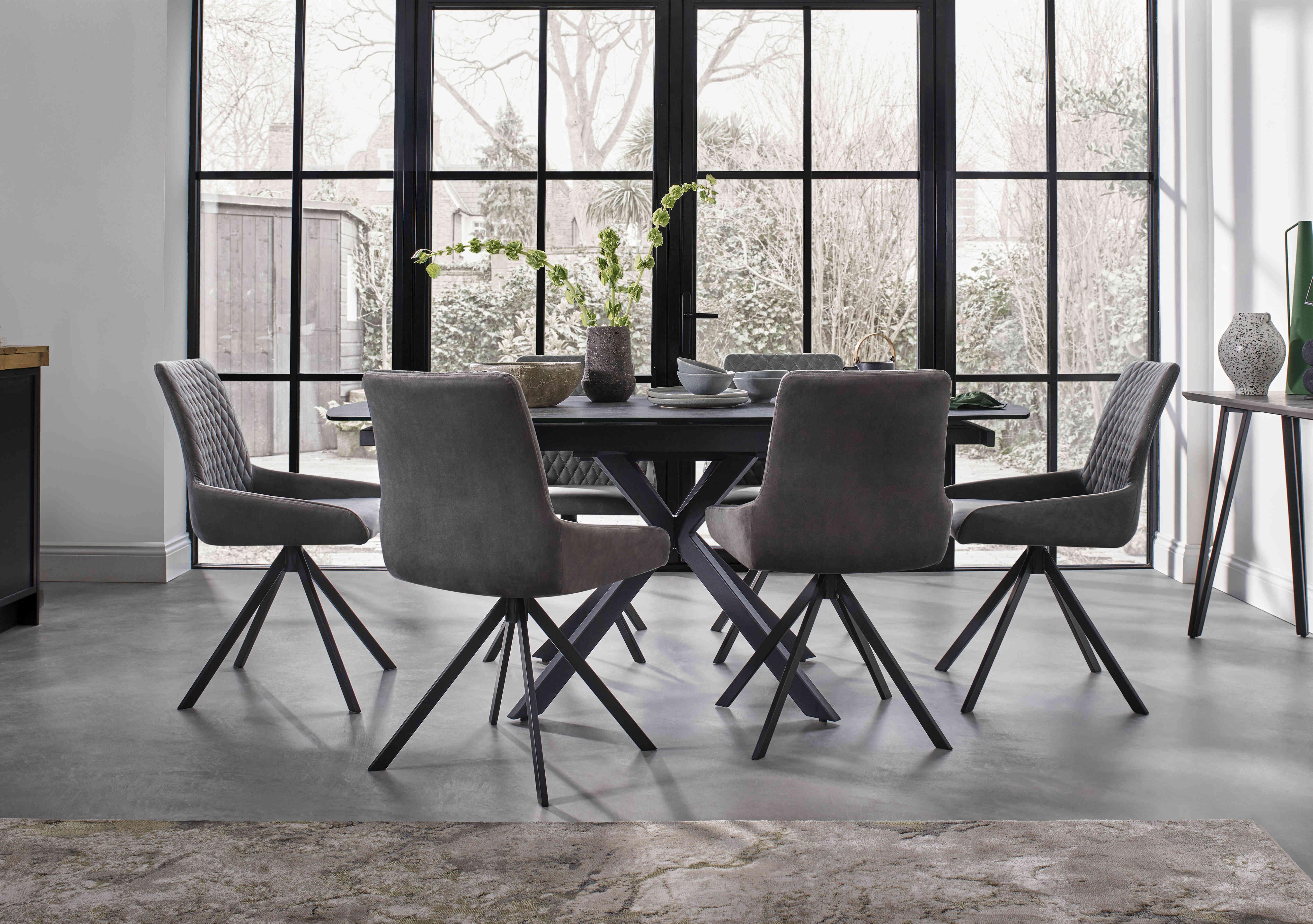 Matteo Swivel Extending Dining Table in  on Furniture Village