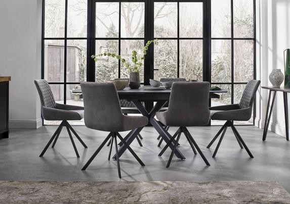 Rug Room And Board Matteo Chair Matteo Swivel Extending Dining