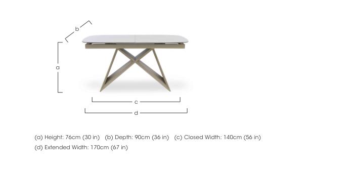 Mirage Small Extending Dining Table in  on Furniture Village