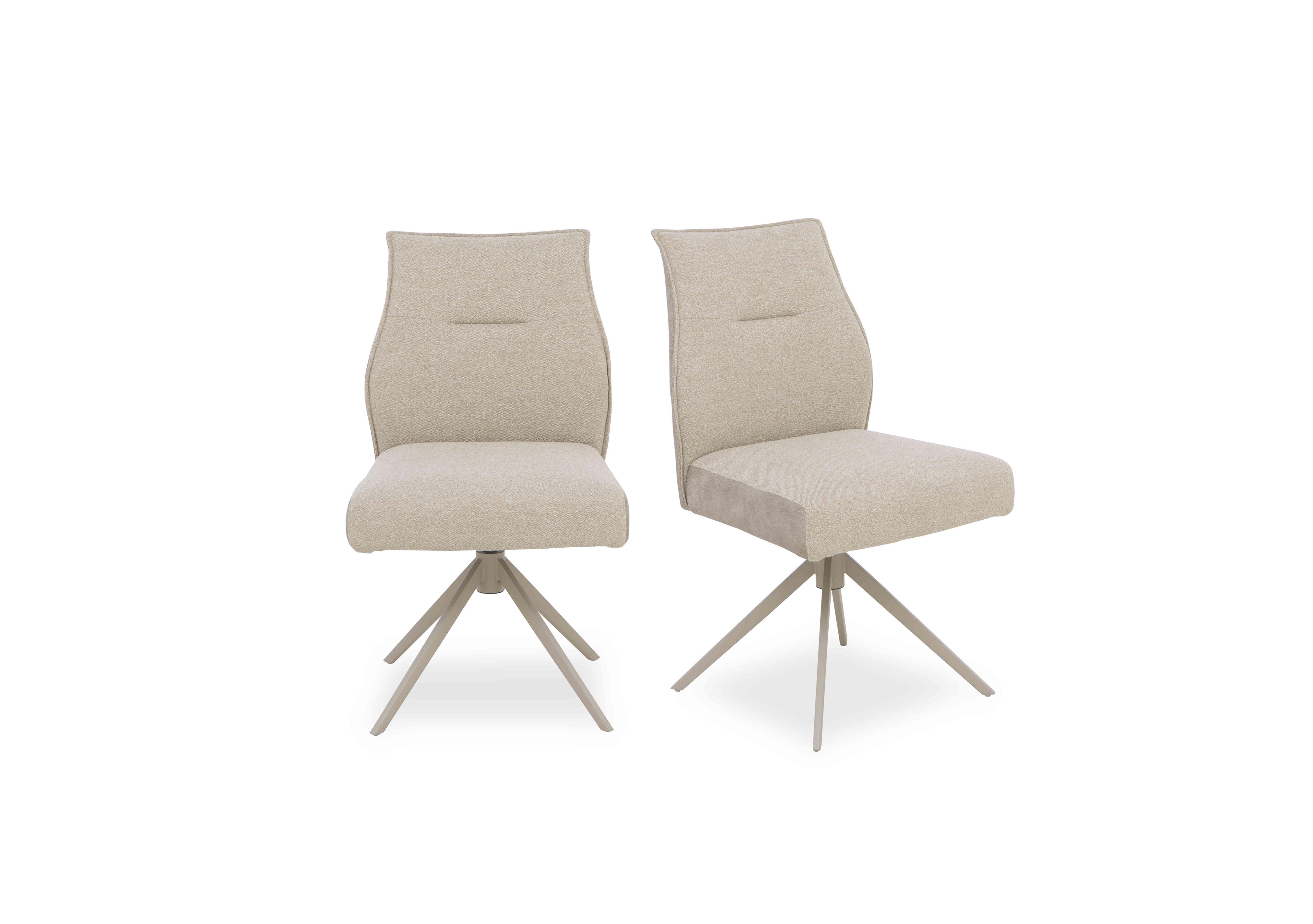 Mirage Pair of Swivel Dining Chairs in  on Furniture Village