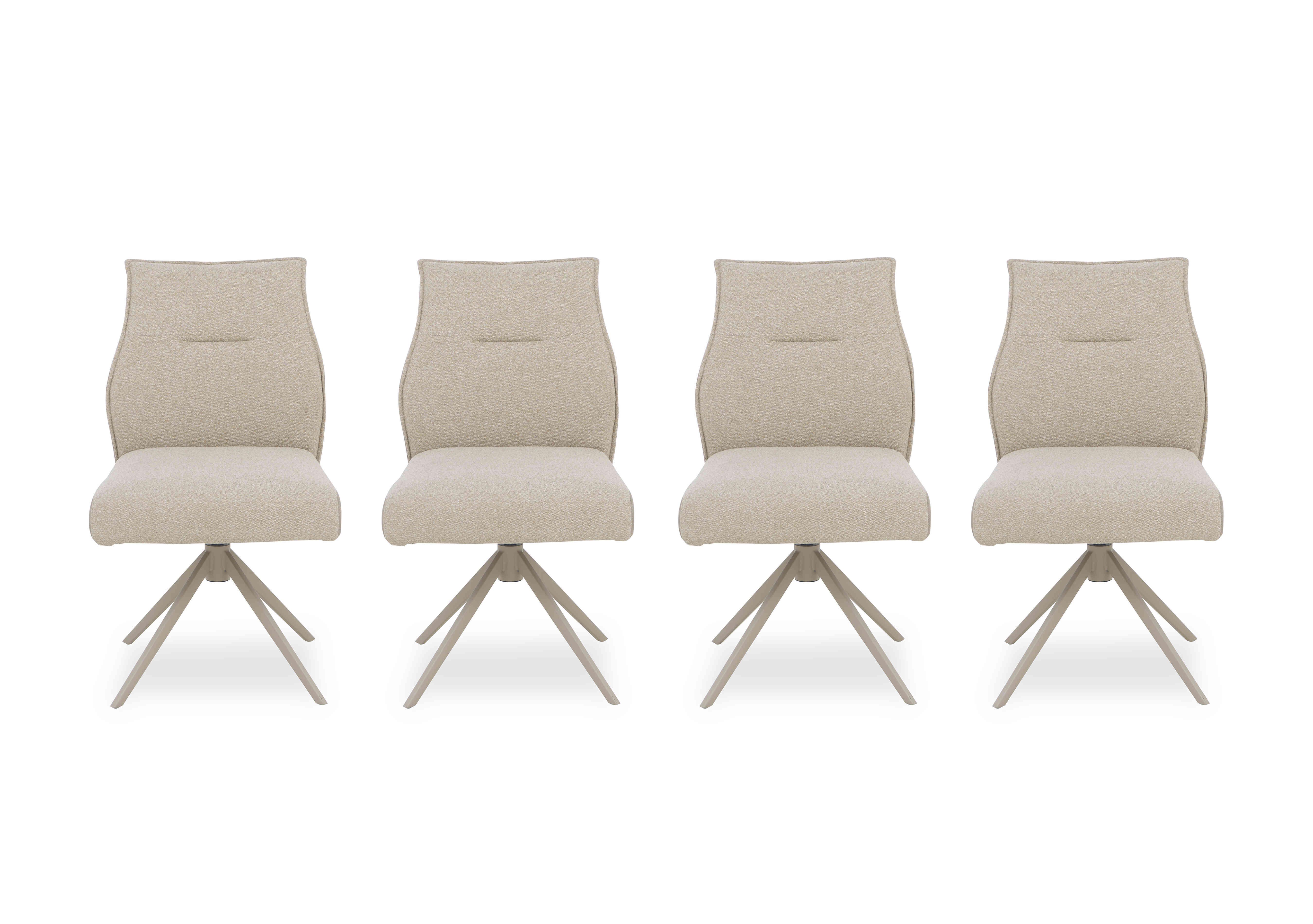 Mirage Set of 4 Swivel Dining Chairs in  on Furniture Village