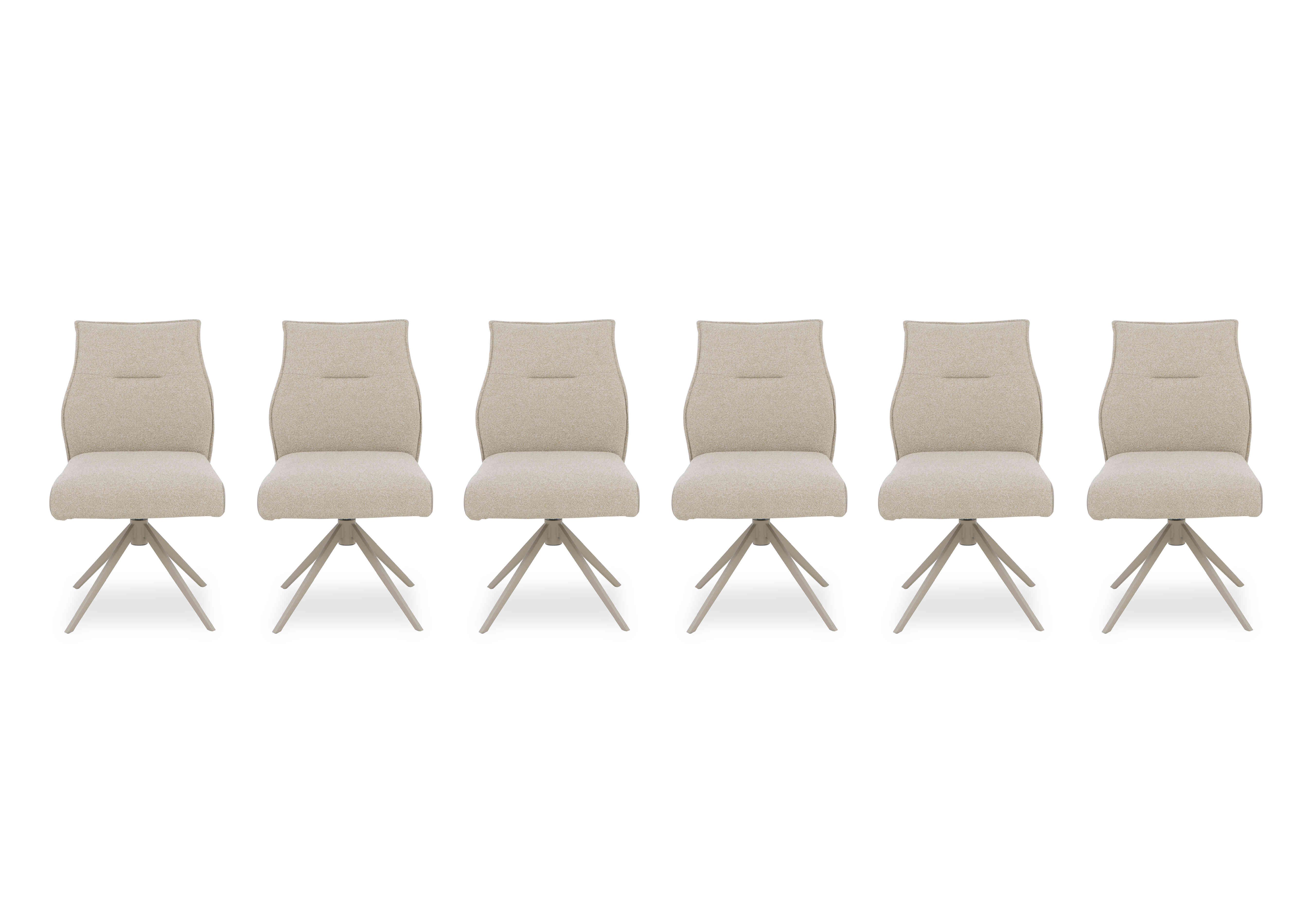 Mirage Set of 6 Swivel Dining Chairs in  on Furniture Village