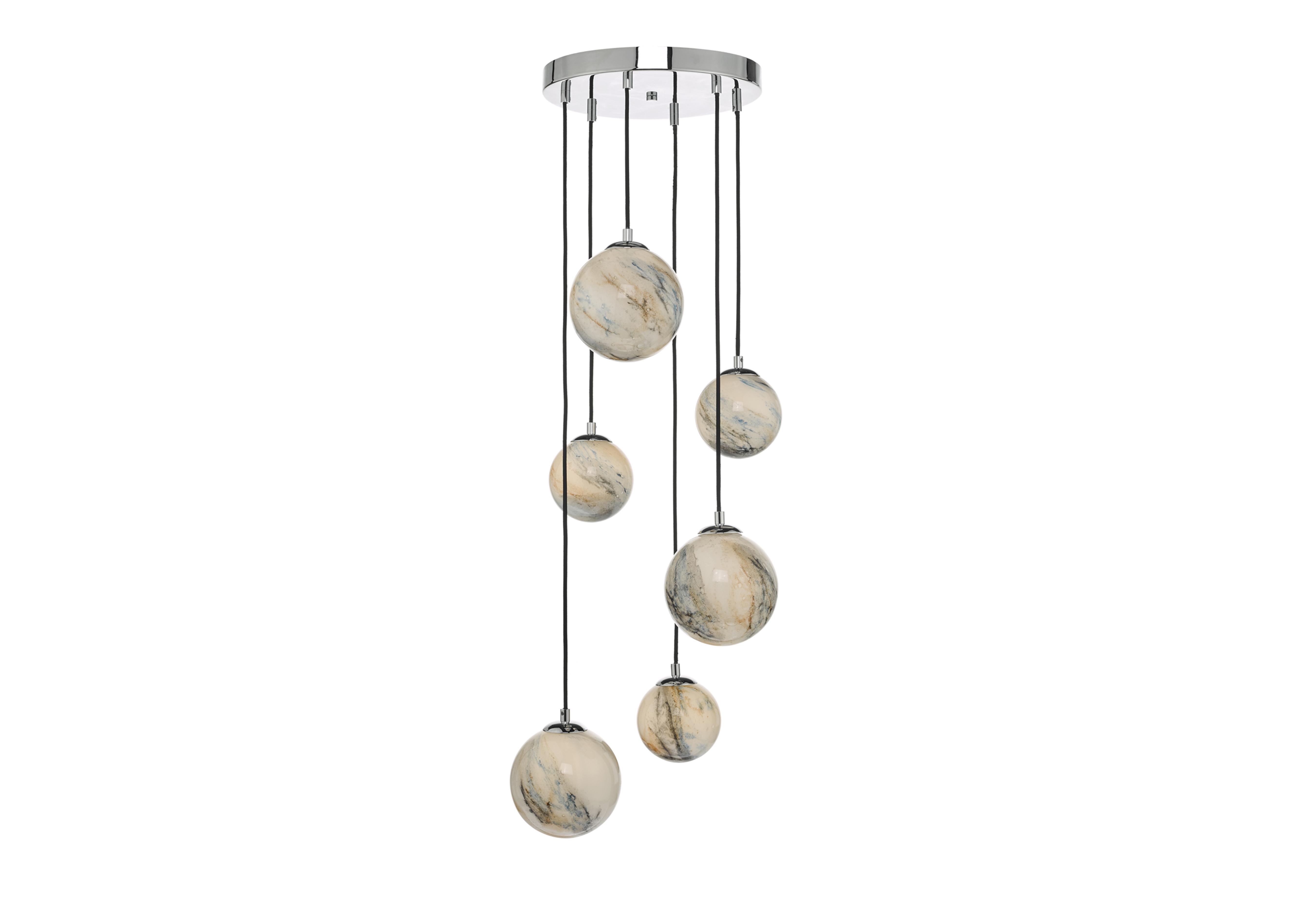 Mikara 6 Light Cluster Pendant in  on Furniture Village