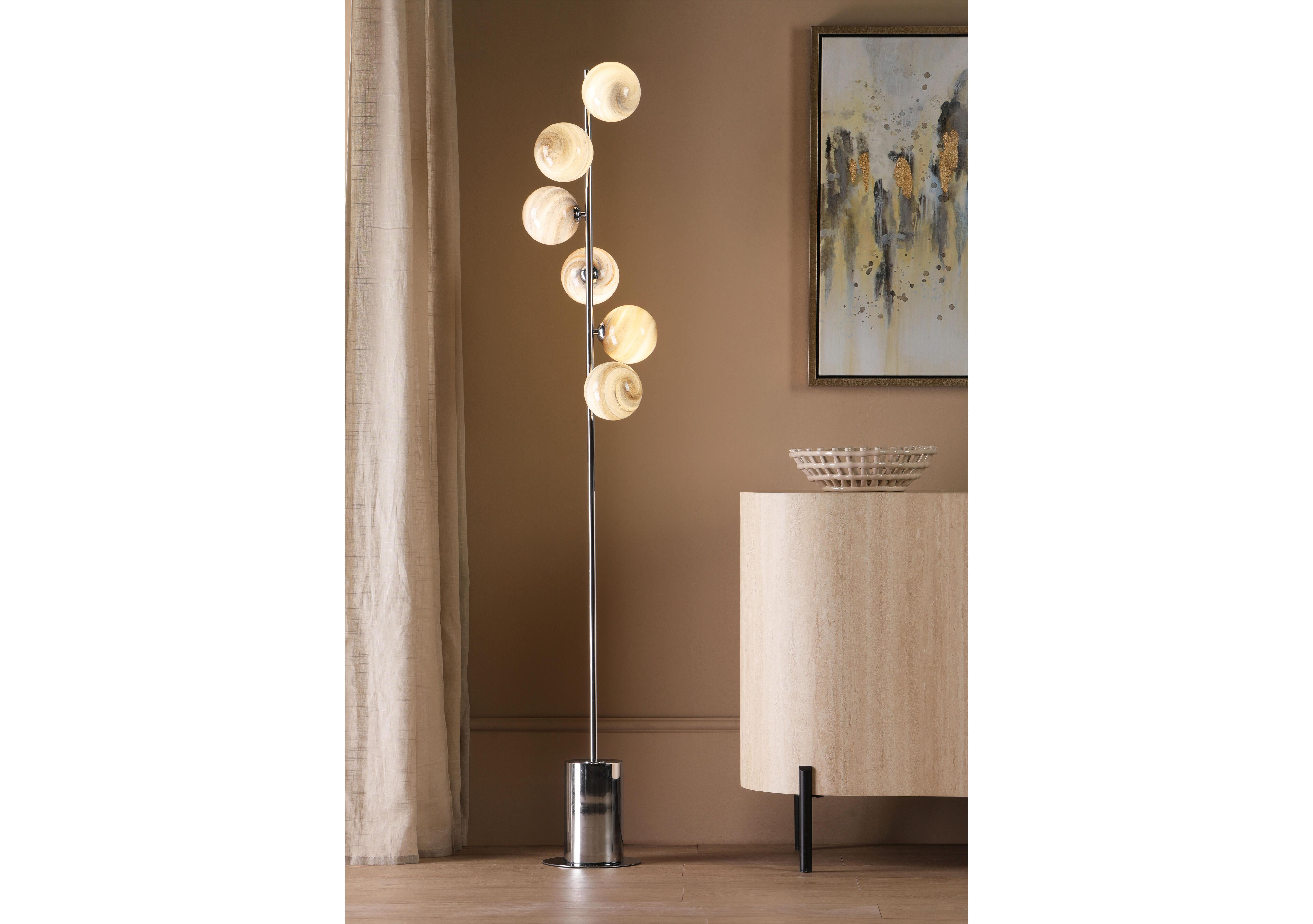 Mikara 6 Light Floor Lamp in  on Furniture Village