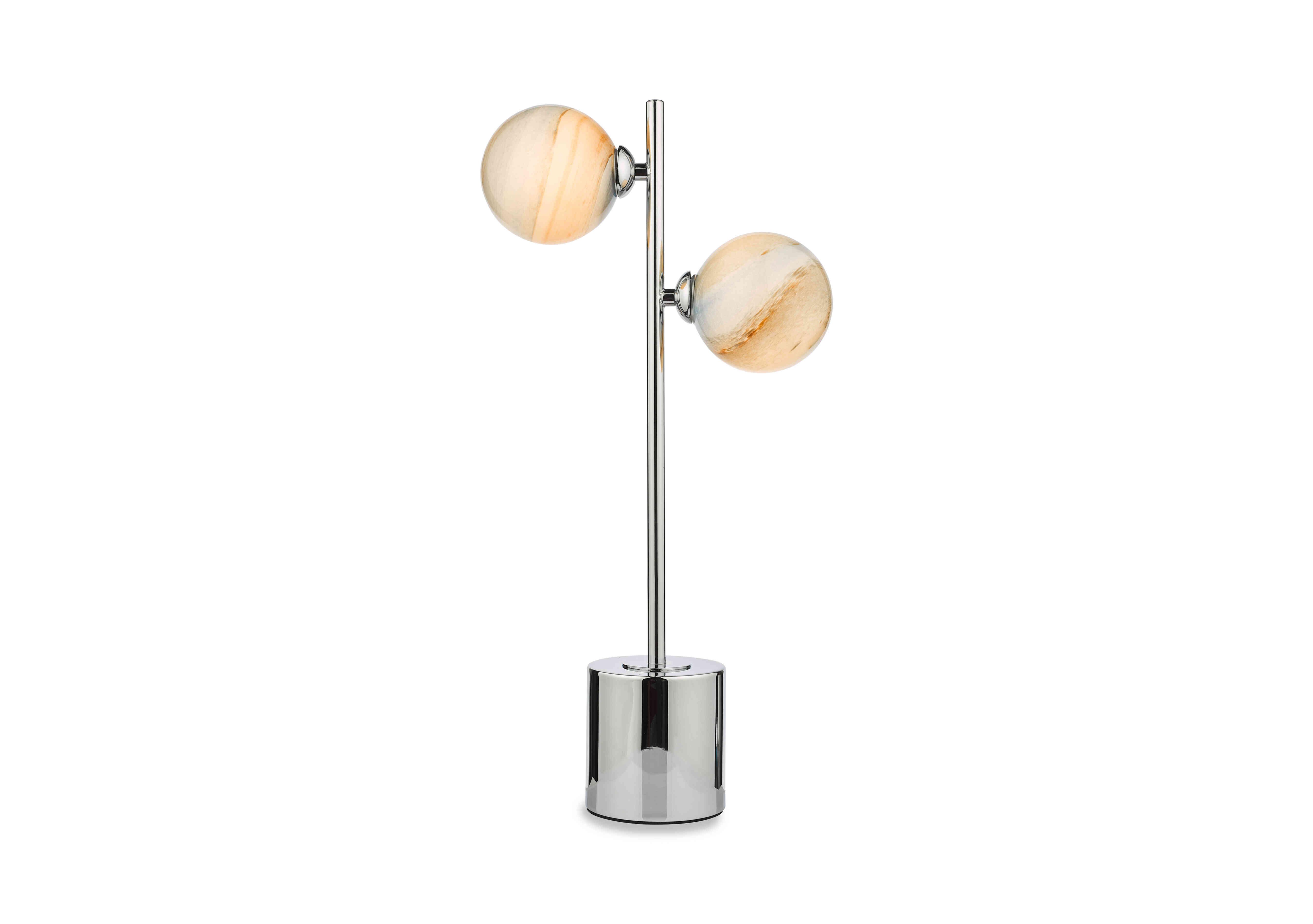 Mikara 2 Light Spiral Table Lamp in  on Furniture Village