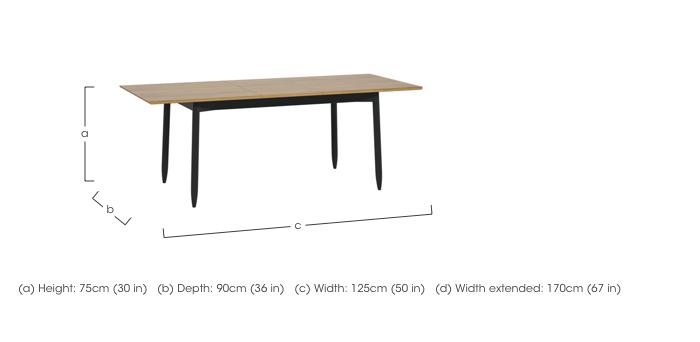 Monza Small Extending Dining Table in  on Furniture Village