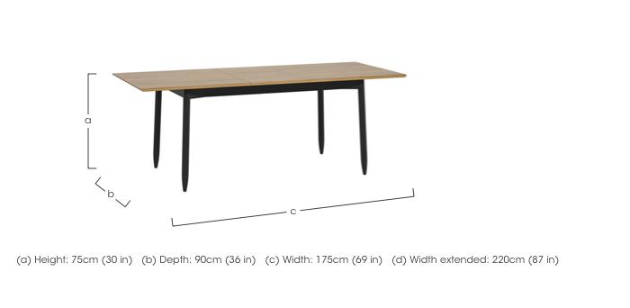 Monza Medium Extending Dining Table in  on Furniture Village