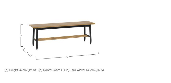 Monza Dining Bench in  on Furniture Village