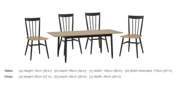 Monza Small Extending Dining Table and 4 Dining Chairs in  on Furniture Village