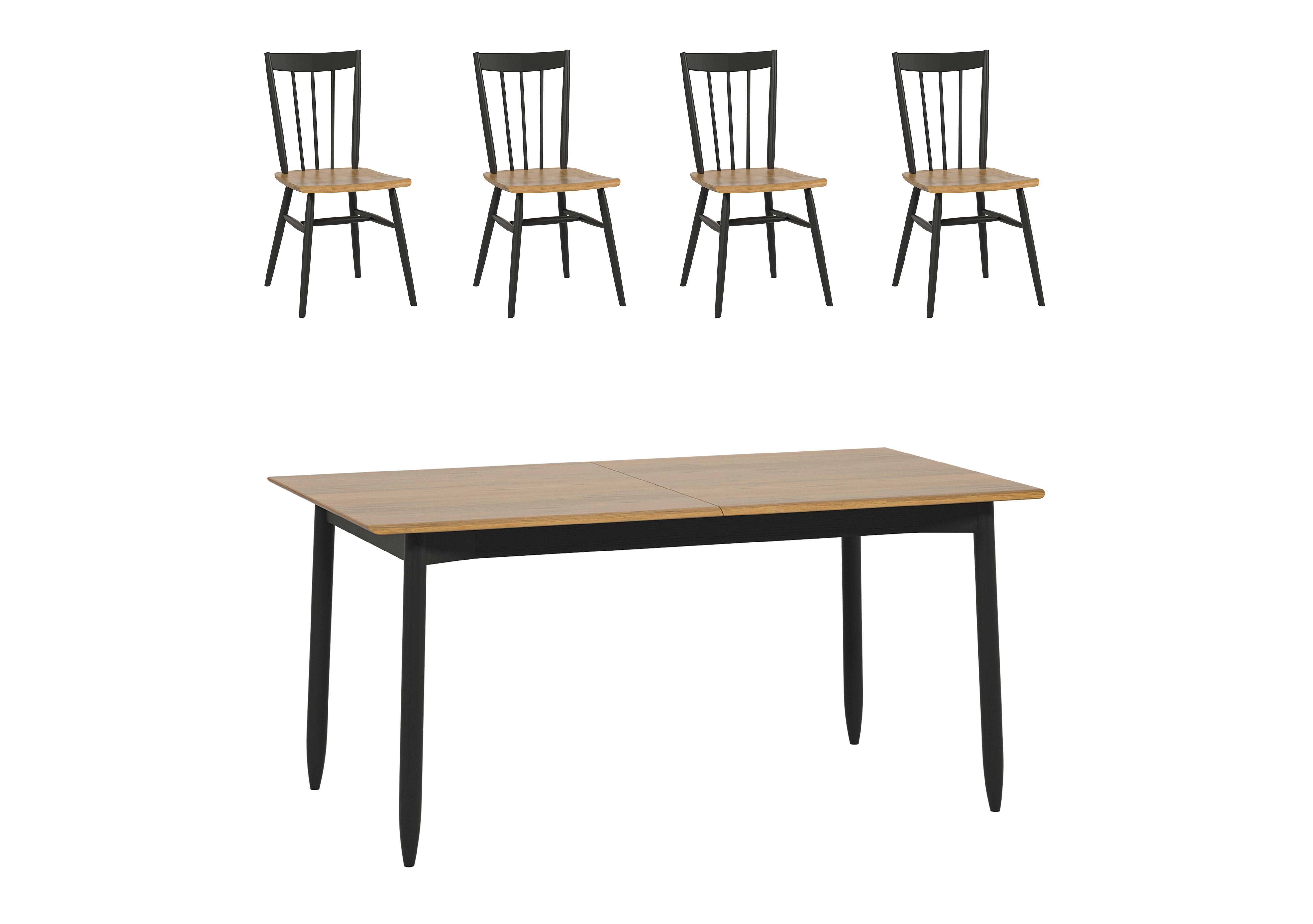 Monza Medium Extending Dining Table and 4 Dining Chairs in  on Furniture Village