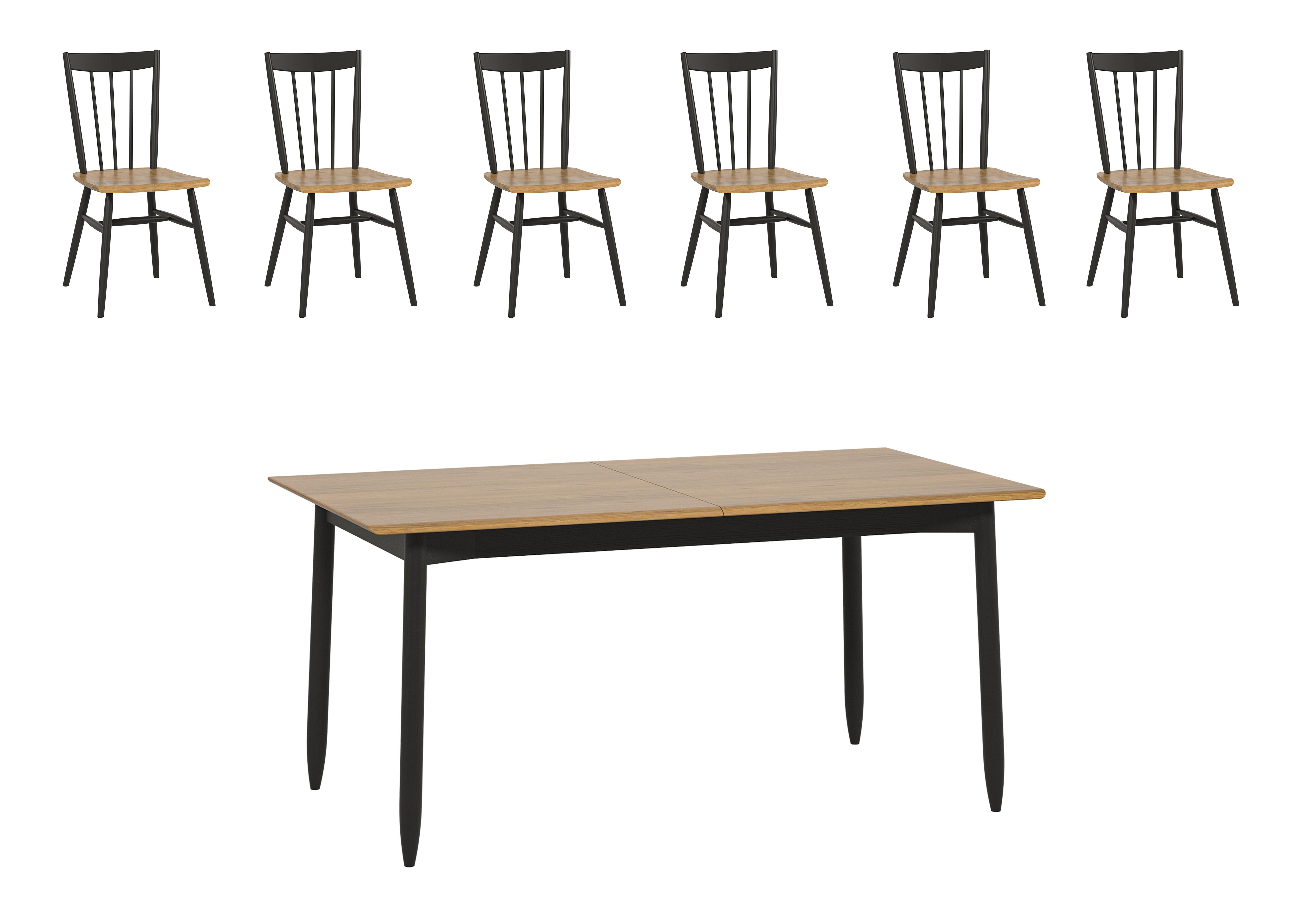 Monza Medium Extending Dining Table and 6 Dining Chairs in  on Furniture Village