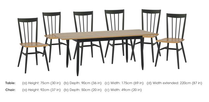 Monza Medium Extending Dining Table and 6 Dining Chairs in  on Furniture Village