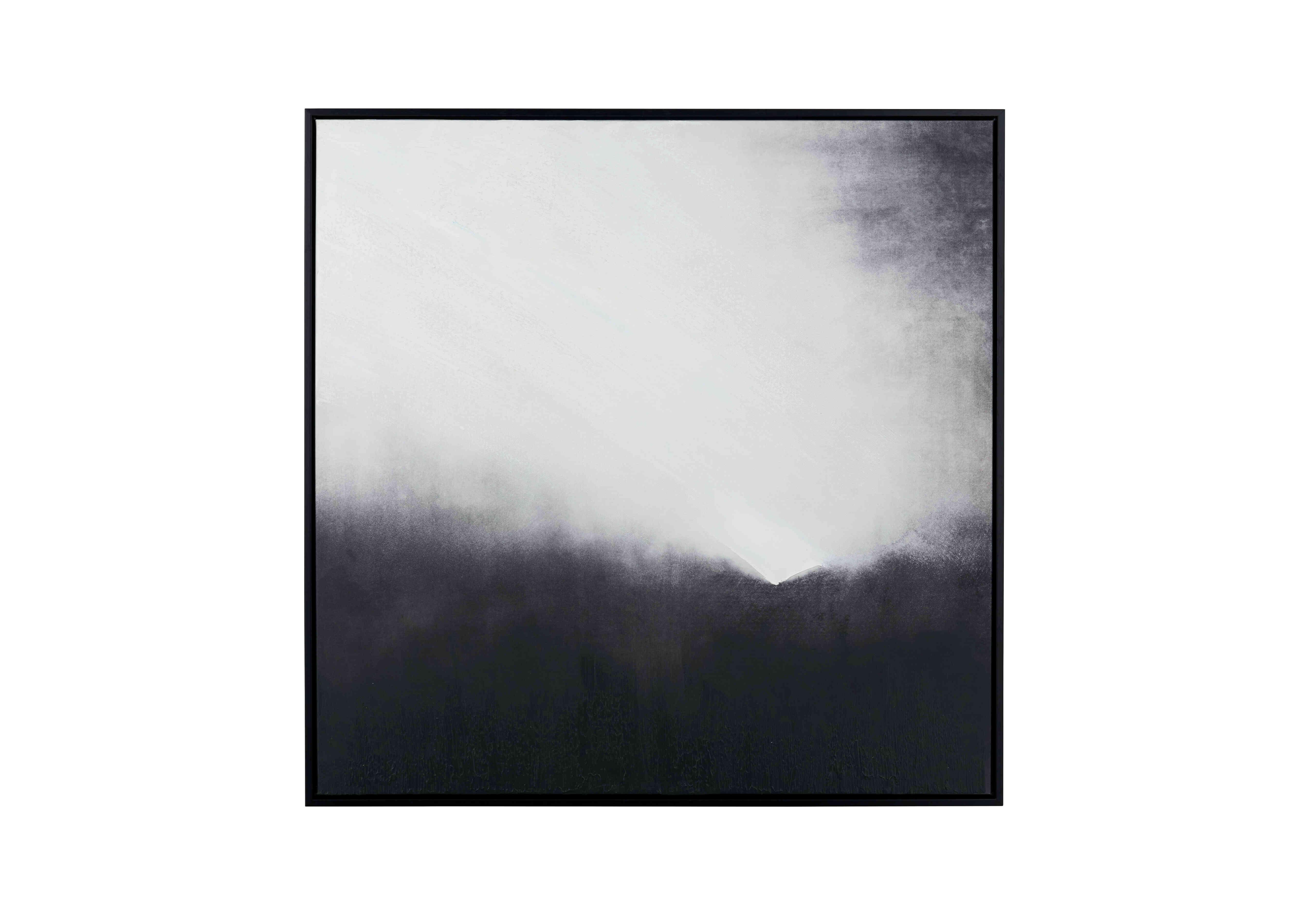 Monochrome Abstract Square Framed Canvas in  on Furniture Village