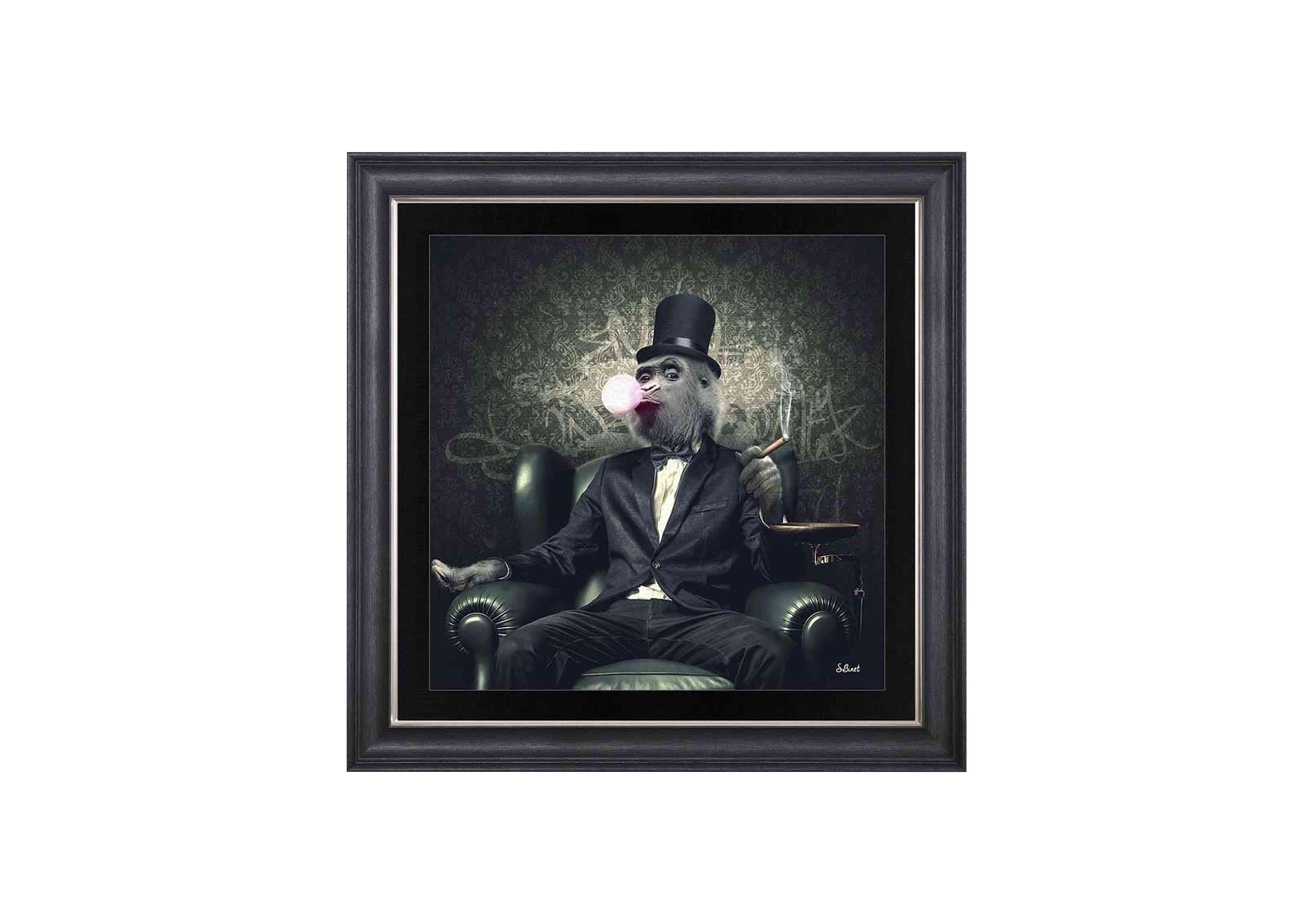 Monkey Cigar Framed Art in  on Furniture Village