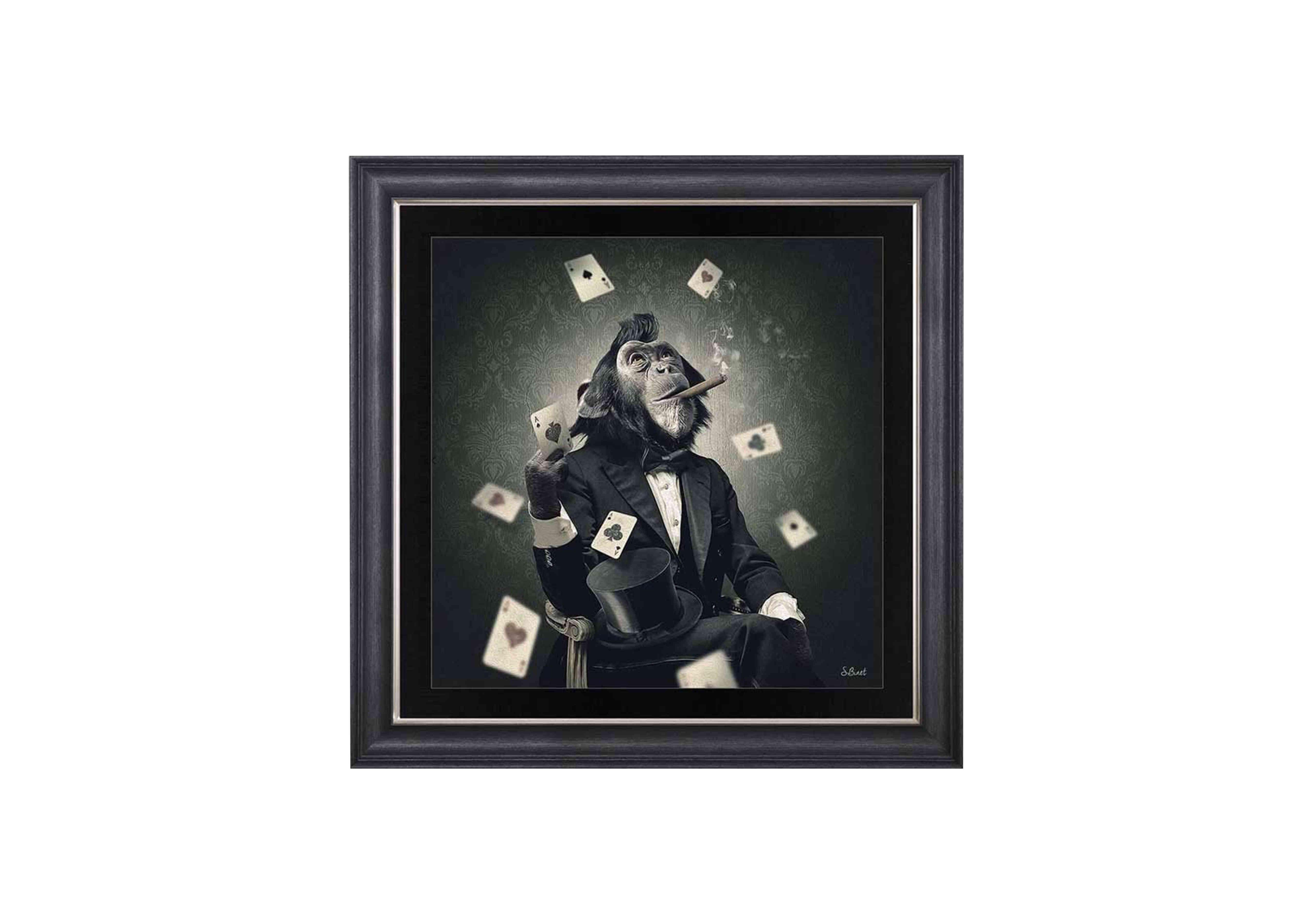 Monkey Poker Framed Art in  on Furniture Village