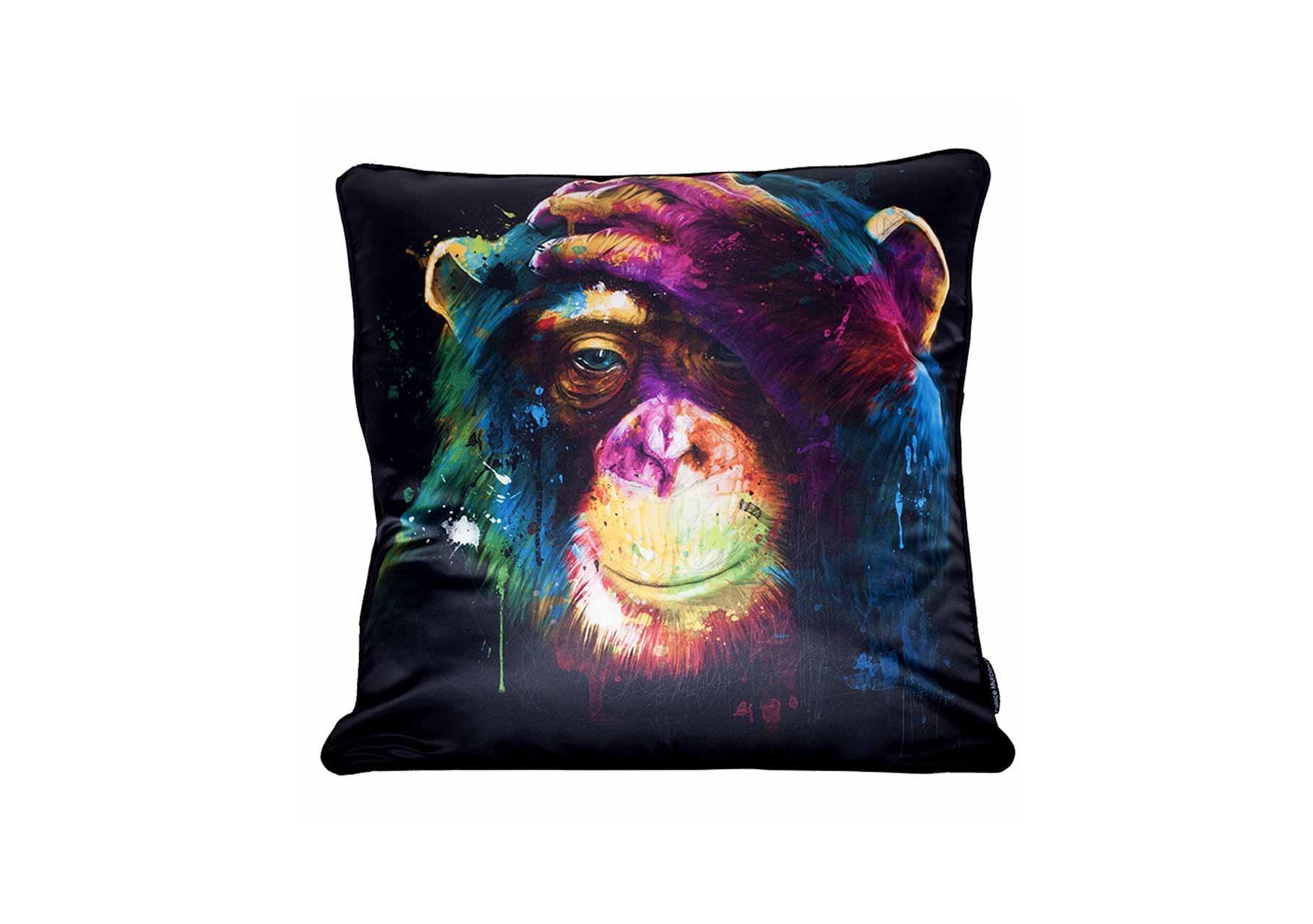 Multi Monkey Cushion in  on Furniture Village