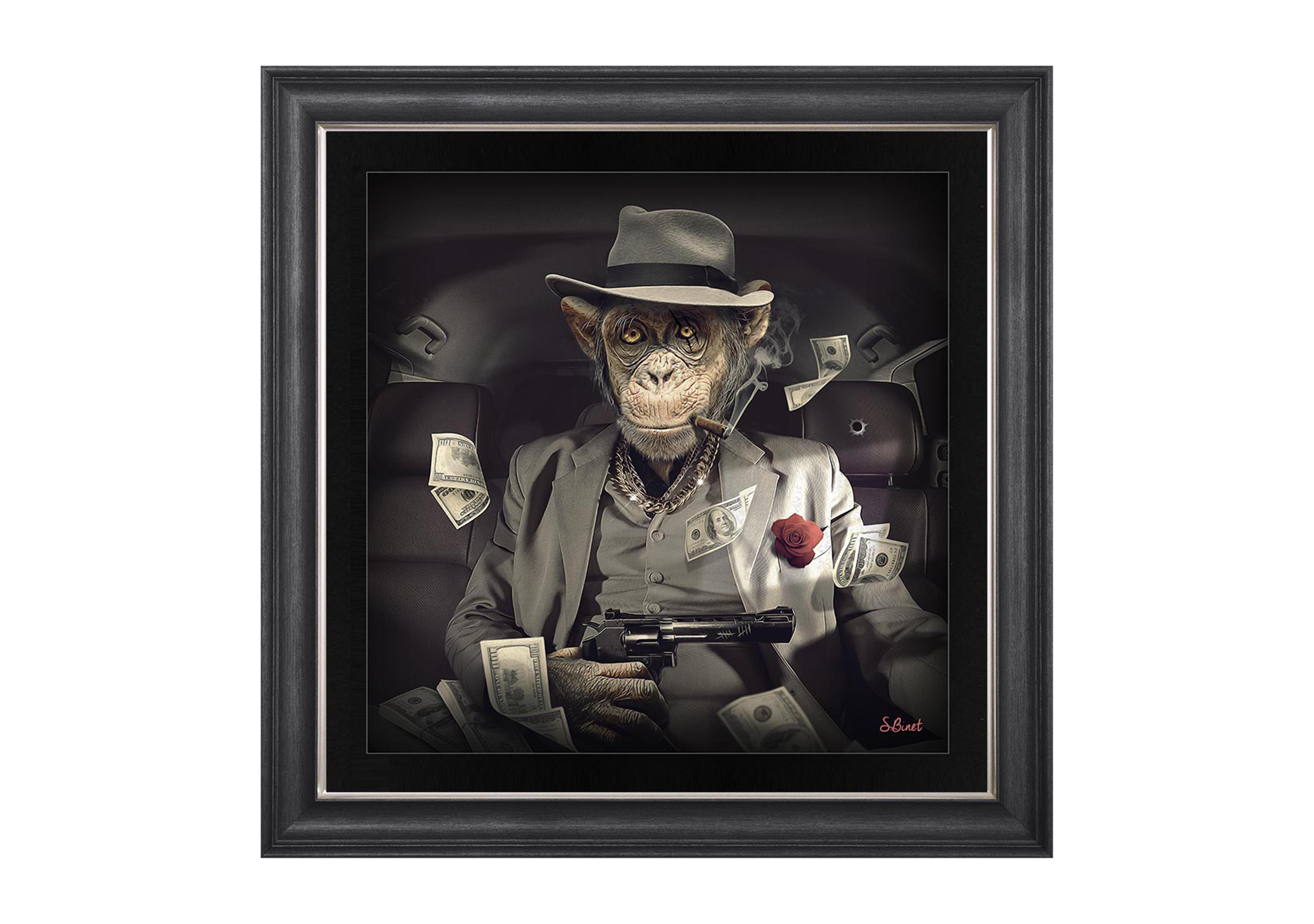 Mafia Monkey Framed Art in  on Furniture Village