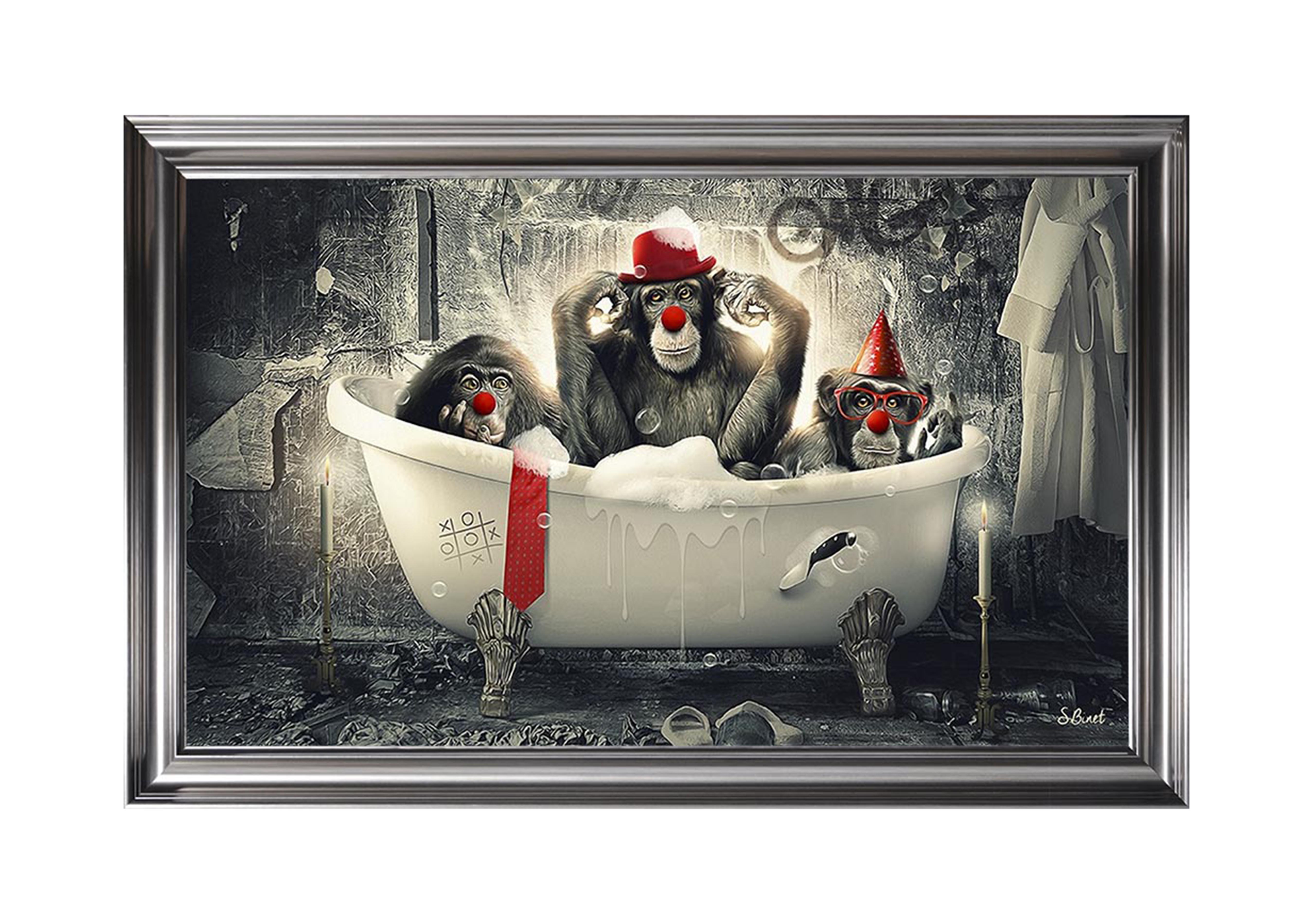 Monkey Wash Framed Art in  on Furniture Village