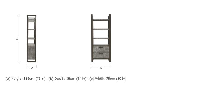 Moon Bookcase with Drawers in  on Furniture Village