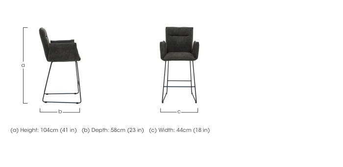 Ruben Bar Stool with Arms in  on Furniture Village