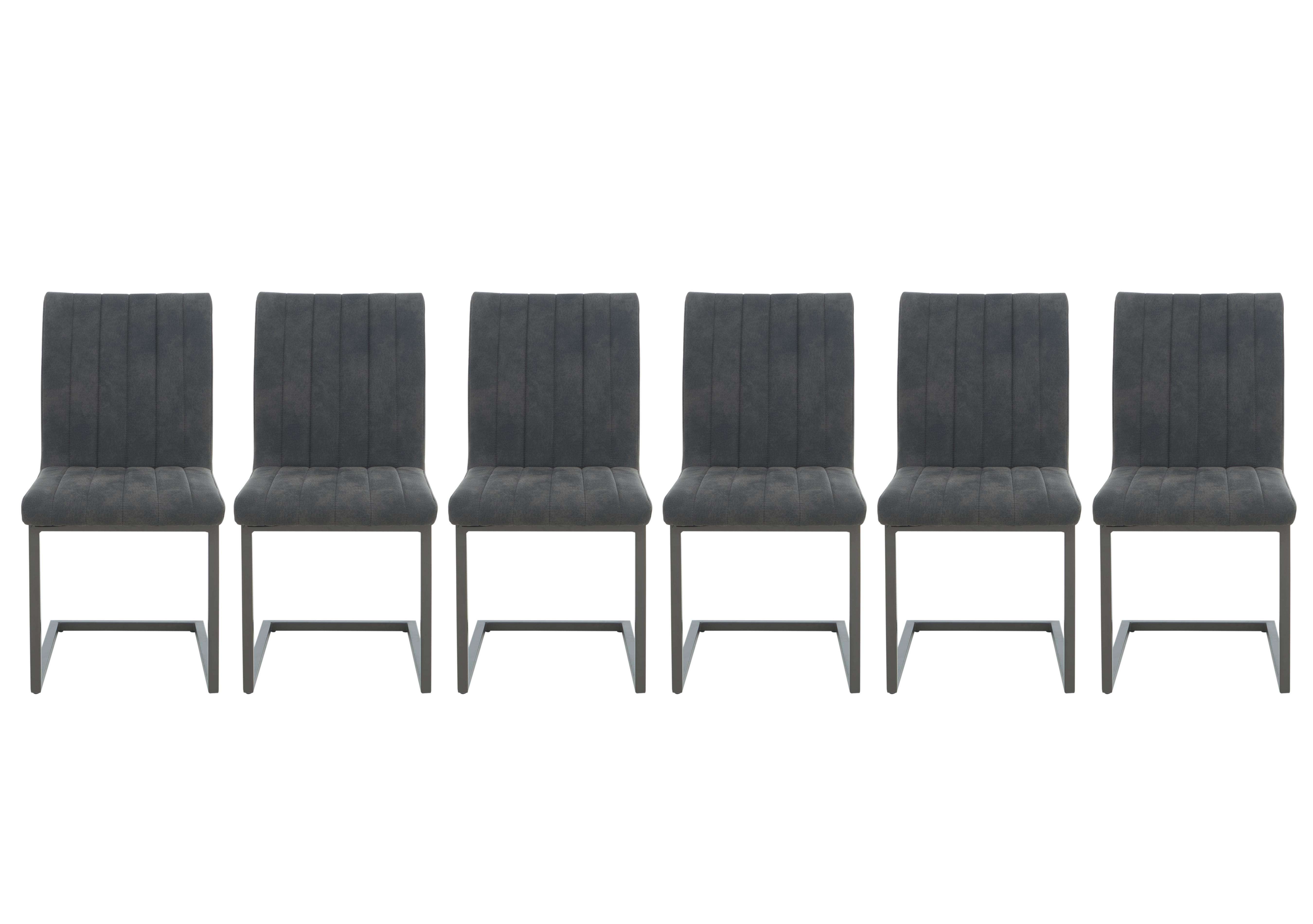 Moon Set of 6 Cantilever Dining Chairs in  on Furniture Village