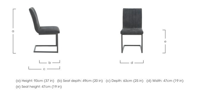 Moon Set of 6 Cantilever Dining Chairs in  on Furniture Village