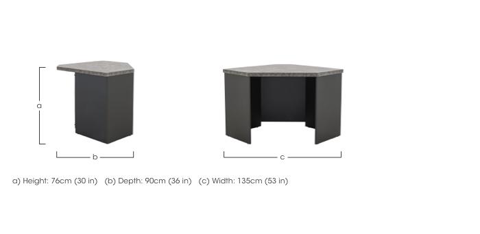 Moon Corner Desk in  on Furniture Village