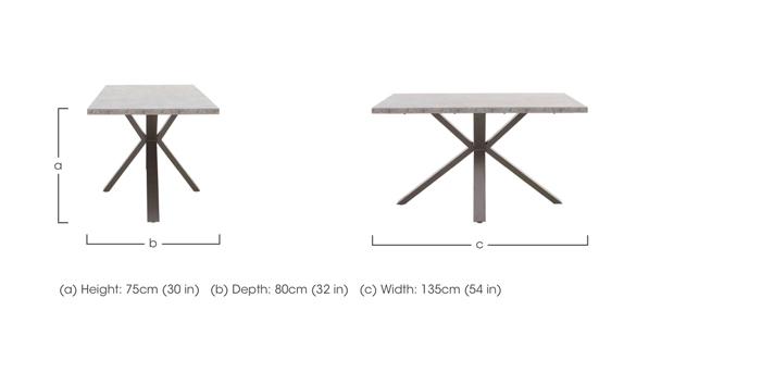 Moon Compact Dining Table with Star Base in  on Furniture Village