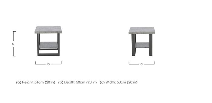 Moon Lamp Table with Shelf in  on Furniture Village