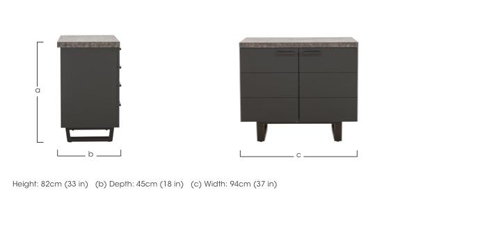 Moon 2 Door Sideboard in  on Furniture Village
