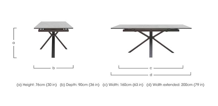 Moon Pop-Up Extending Dining Table in  on Furniture Village
