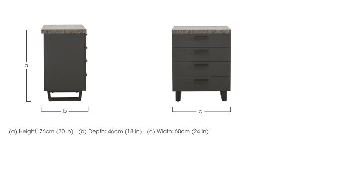 Moon 4 Drawer Unit in  on Furniture Village