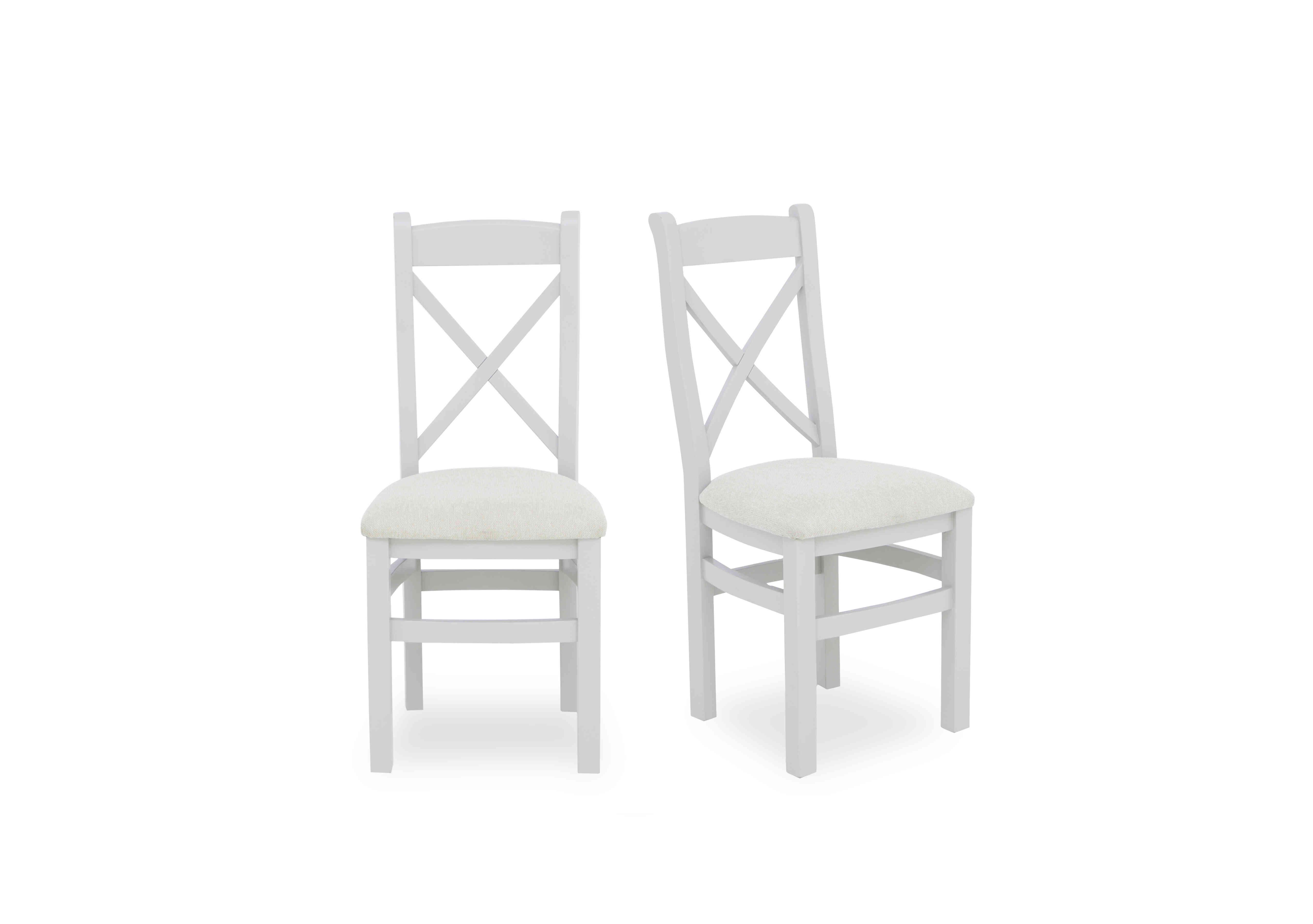 Moore Pair of Cross Back Dining Chairs in  on Furniture Village