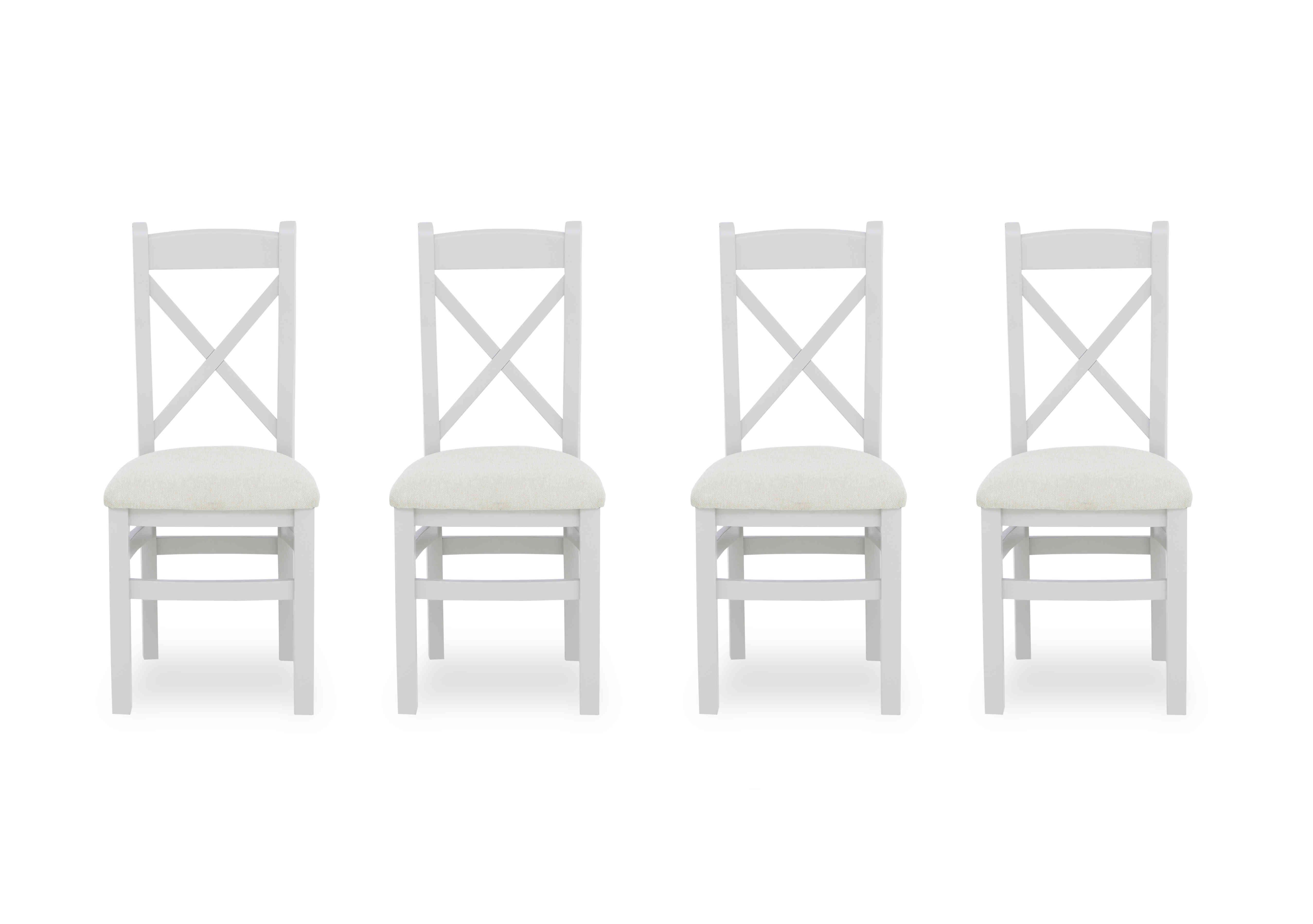 Moore Set of 4 Cross Back Dining Chairs in  on Furniture Village