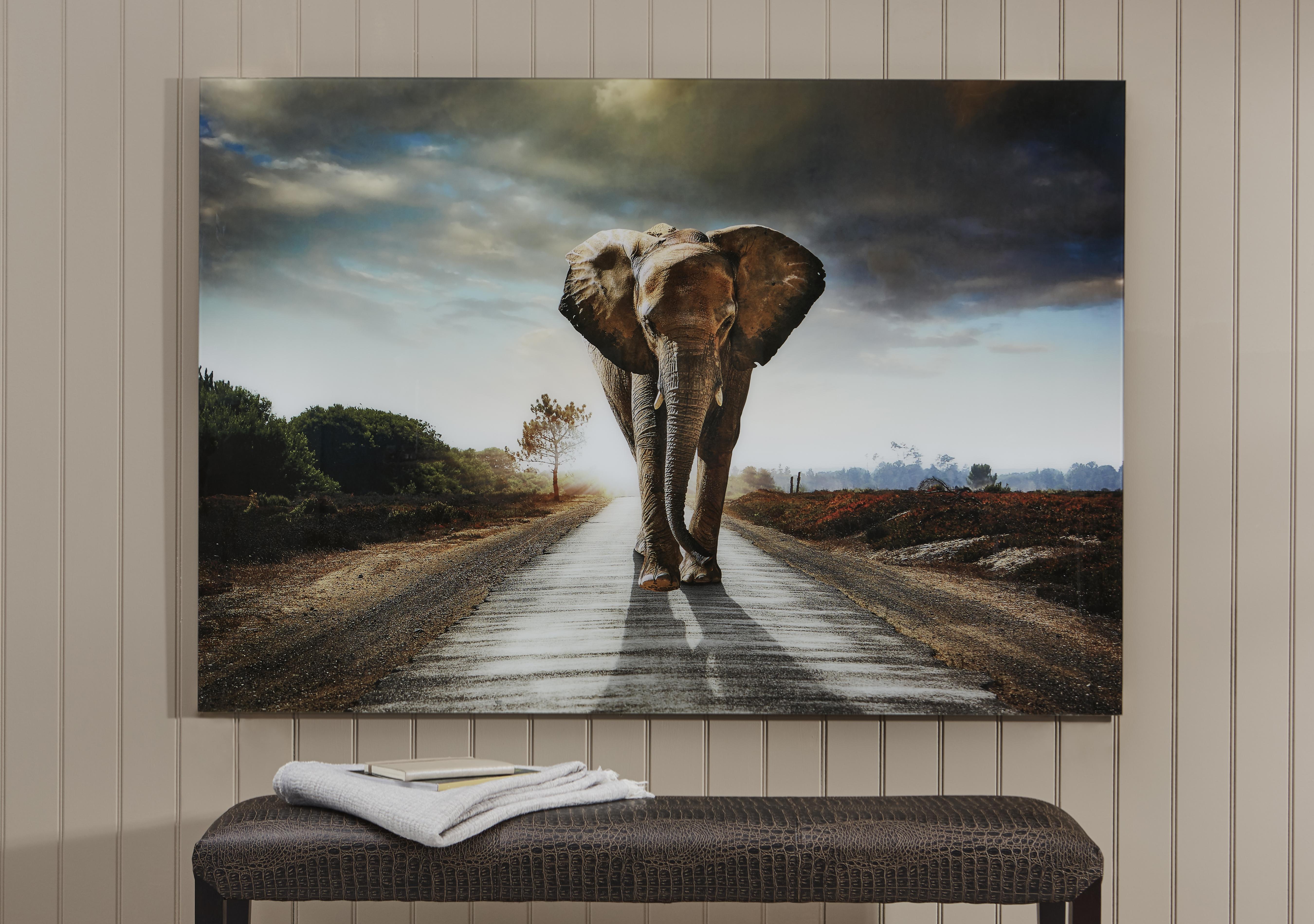 Morning March Large Glass Picture in  on Furniture Village